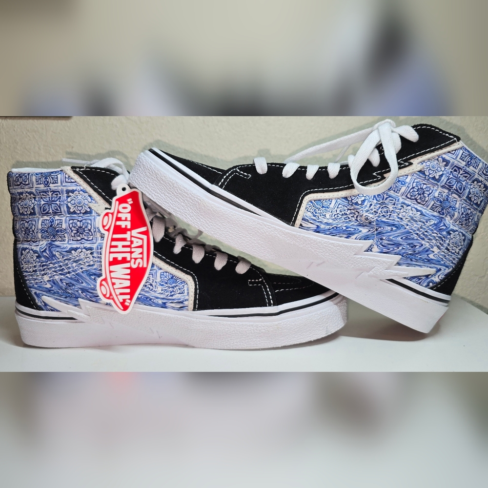 NWT Vans Sk8-Hi Bolt Liquify Black - Mens 5.5 - 6 - Picture 4 of 7